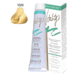 Crema coloranta permanenta - vitality's linea capillare dye cream, nuanta 10/0 platinum blonde, 100ml