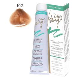 Crema coloranta permanenta - vitality's linea capillare dye cream, nuanta 102 tawny ultrablond, 100ml