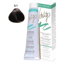 Crema coloranta permanenta - vitality's linea capillare dye cream, nuanta 5/1 light ash chestnut, 100ml