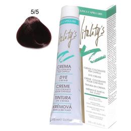 Crema coloranta permanenta - vitality's linea capillare dye cream, nuanta 5/5 light mahogany chestnut, 100ml