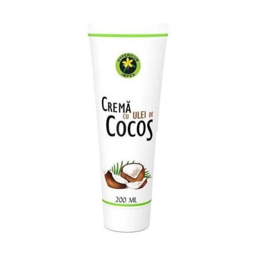 Crema cu ulei de cocos - hypericum, 200 ml