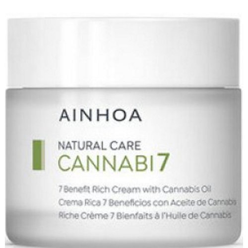Crema faciala cu ulei de canabis - ainhoa natural care cannabi7 7 benefit rich cream with cannabis oil, 50 ml