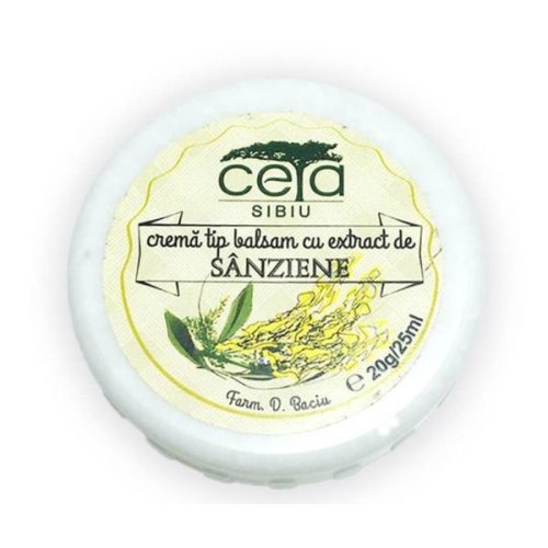 Crema tip balsam cu extract de sanziene - ceta sibiu, 20 g/ 25 ml