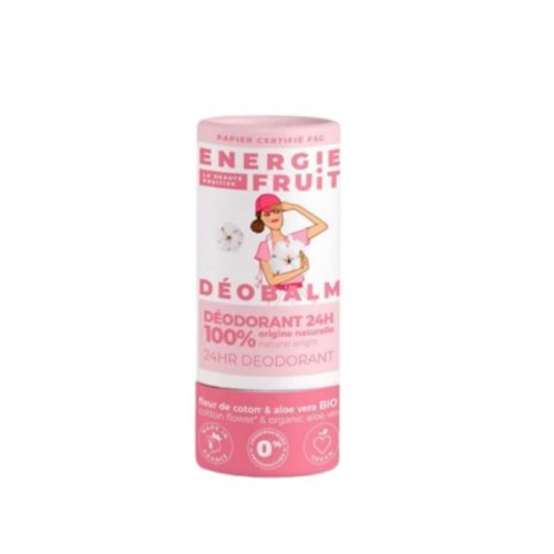 Deodorant 100% natural, cu floare de bumbac și aloe vera bio, energie fruit, 30g