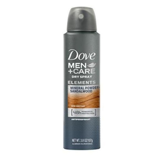 Deodorant antiperspirant spray, dove, men+care, elements mineral powder+sandalwood, 48h, 150ml