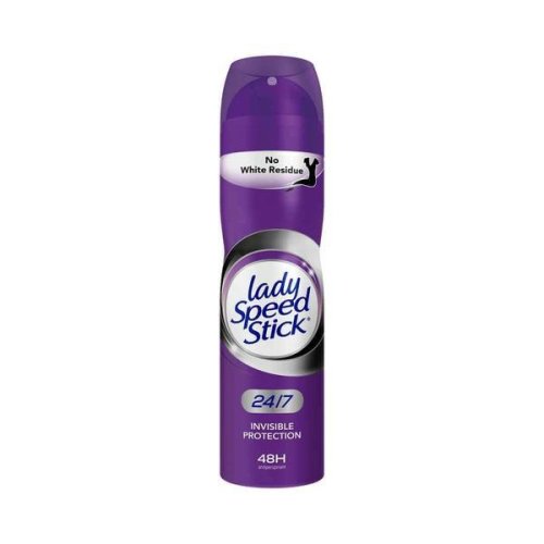 Deodorant antiperspirant spray, lady speed stick, 24 / 7 invisible protection, 48 h, 150 ml