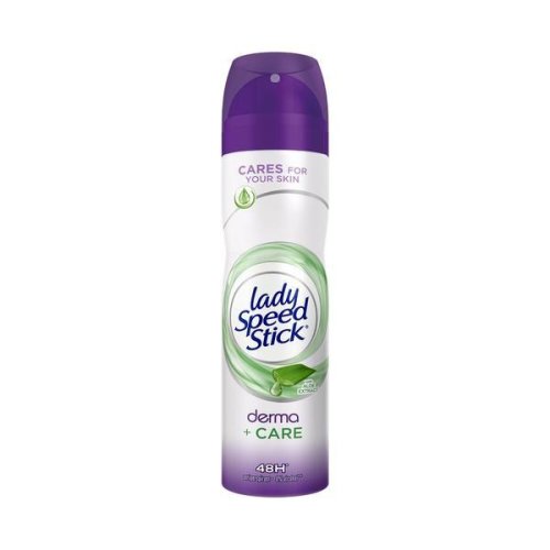 Deodorant antiperspirant spray, lady speed stick, derma + care, aloe extract, 48 h, 150 ml