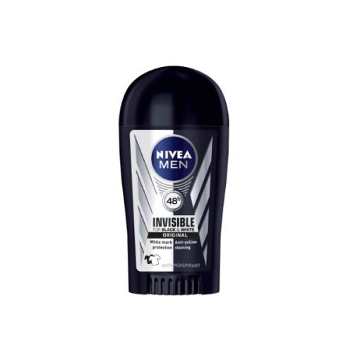Deodorant antiperspirant stick invizibil pentru barbati - nivea men invisible for black white original, 40ml