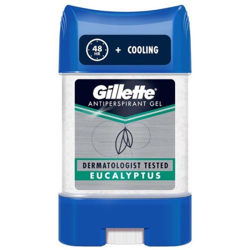 Deodorant gel antiperspirant pentru barbati - gillette antiperspirant gel eucalyptus, 70 ml