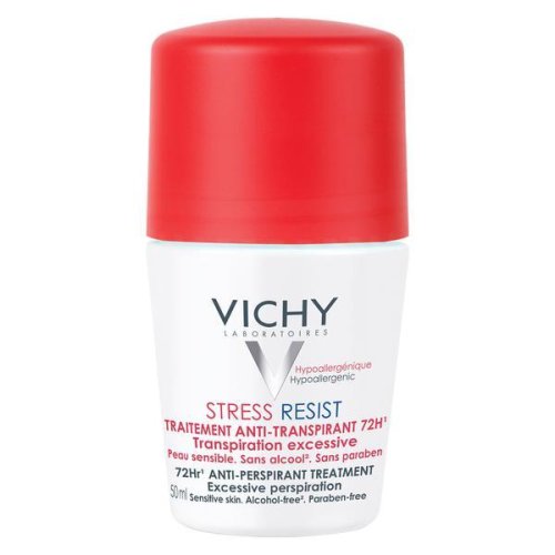 Deodorant roll-on tratament intensiv anti-transpirant stress-resist 72h,vichy, 50 ml