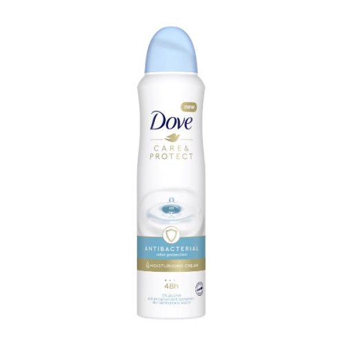 Deodorant spray antiperspirant si antibacterian - dove care   protect antibacterial, 150 ml