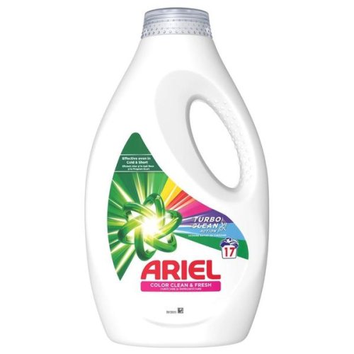 Detergent automat lichid - ariel color clean   fresh turbo clean action, 17 spalari, 850 ml