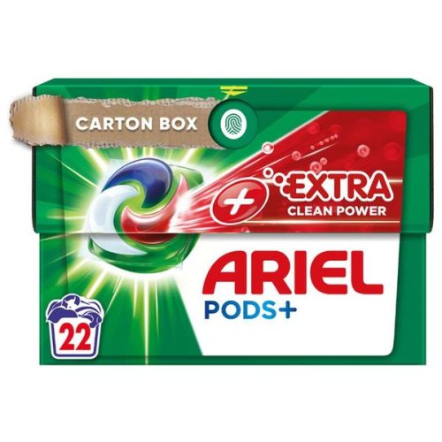 Detergent capsule - ariel pods + extra clean power, 22 buc
