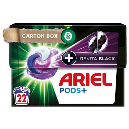 Detergent capsule - ariel pods + revita black, 22 buc