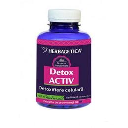 Detox activ herbagetica, 120 capsule