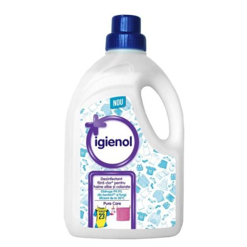 Dezinfectant igienol fara clor pentru haine albe si colorate, pure care - interstar, 1500 ml