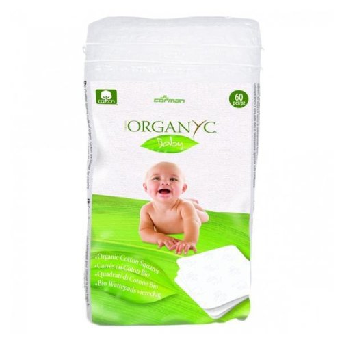 Dischete patrate baby din bumbac organic organyc 60 buc