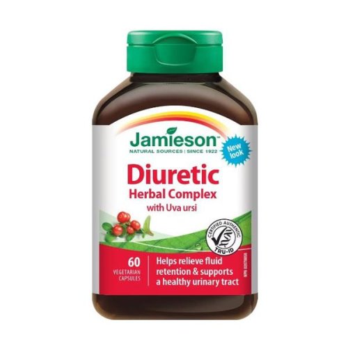 Diuretic din plante - jamieson diuretic herbal complex with uva ursi, 60 capsule