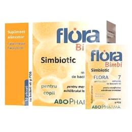 Flora bimbi simbiotic pentru copii abo pharma, 10 plicuri