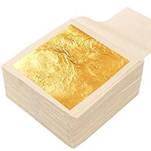 Foite cu aur pure gold 24k luxury cosmetica afrodita, 50x50mm, 8 buc