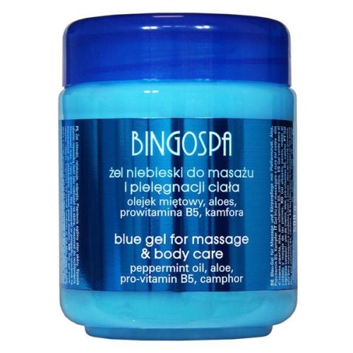 Gel albastru pentru masaj bingo spa blue gel for massage, 500 g