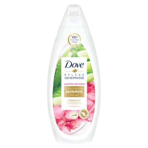 Gel de dus, dove, soothing summer ritual, with aloe vera   rose water, 500 ml
