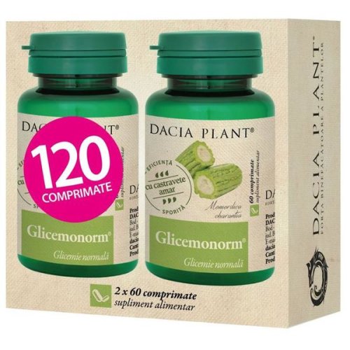 Glicemonorm - dacia plant cu castravete amar, 60 comprimate 1+1 gratis