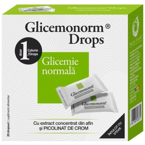 Glicemonorm drops - dacia plant glicemie normala, 20 bucati