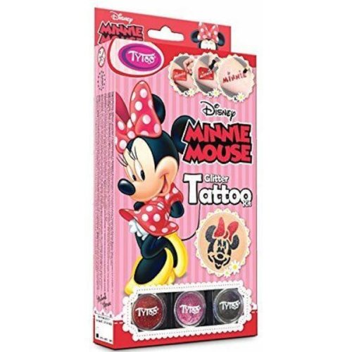Glitter tattoo kit: minnie mouse. tatuaje cu sclipici: minnie