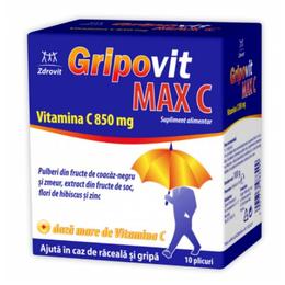Gripovit mix vitamina c 850 mg zdrovit, 10 plicuri