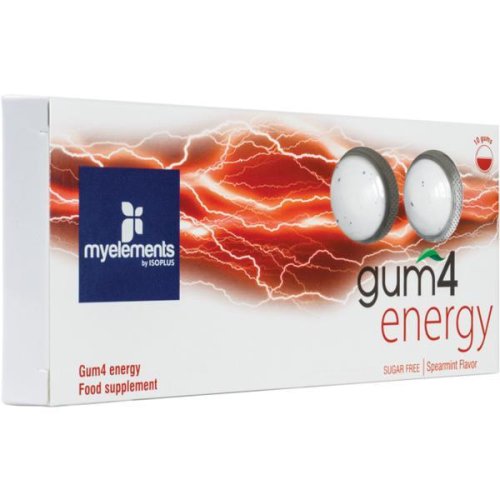 Guma de mestecat fara zahar myelements gum4 energy - 10buc