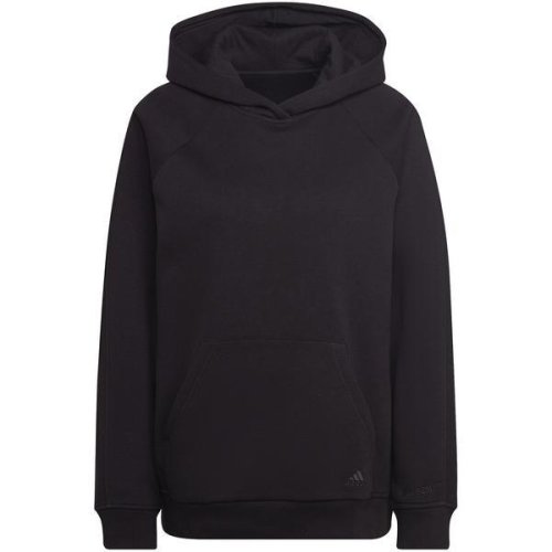 Hanorac femei adidas all szn fleece boyfriend hoodie hc8823, l, negru