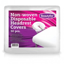 Huse protectie tetiera din material netesut de unica folosinta - beautyfor non-woven disposable headrest covers, 50 buc