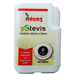 Indulcitor natural cu stevie stevis adams supplements, 200 tablete