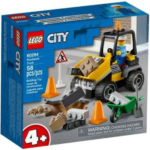 Lego city - camion npentru lucrari rutiere 5-12 ani (60284)