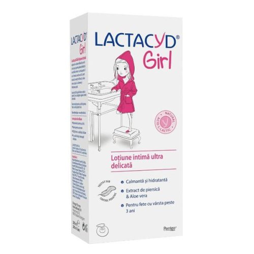 Lotiune intima ultra delicata pentru fete de la 3 ani lactacyd girl - interstar, 200 ml