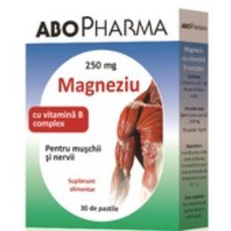Magneziu 250mg + vitamina b complex abo pharma, 30 tablete