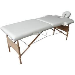 Masa de masaj portabila cu 2 sectiuni 42078540, d s crem, lemn