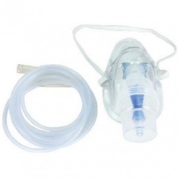 Masca oxigen prima, simpla, cu tub 20.5cm, pentru copii
