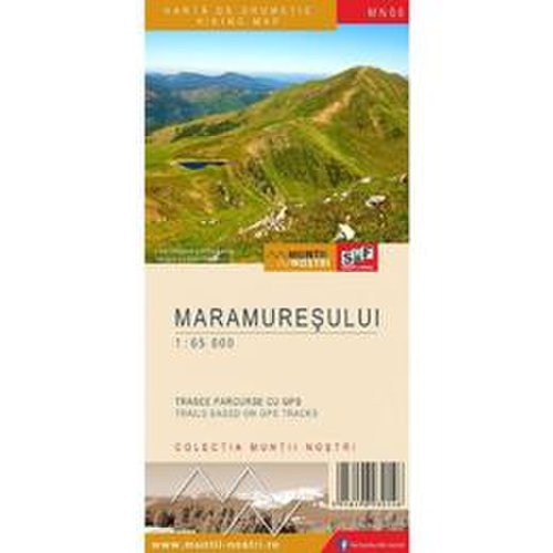 Muntii maramuresului. harta de drumetie - muntii nostri, editura schubert   franzke