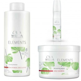Wella Professionals Pachet 1 wella elements renewing - sampon, masca si spray leave - in