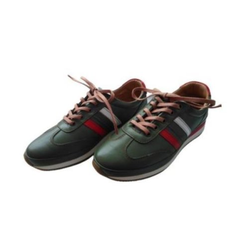 Pantofi sport dama, piele naturala italia, goretti b061, verde, 36
