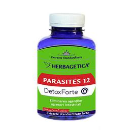 Parasites 12 detox forte herbagetica, 120 capsule