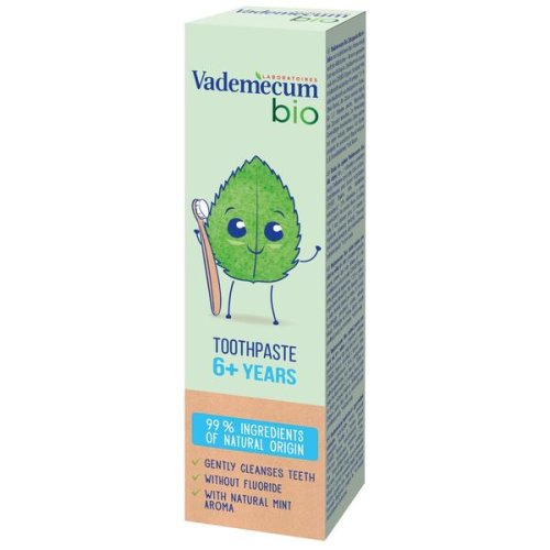 Pasta de dinti cu aroma de menta pentru copii 6+ ani - vademecum laboratoires bio toothpaste 6+ years with natural mint aroma, 50 ml