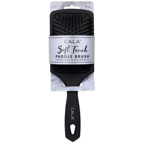 Perie pentru par umed   uscat cala soft touch paddle brush - black