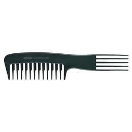 Pieptan profesional cu 2 capete si furculita - comair professional hair comb with 2 heads and fork