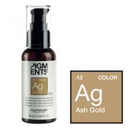 Pigment concentrat cenusiu auriu - alfaparf milano ultra concentrated pure pigment ash gold 90 ml