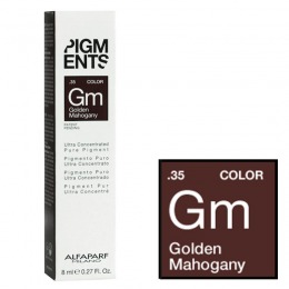 Pigment concentrat mahon auriu - alfaparf milano ultra concentrated pure pigment golden mahogany 8 ml