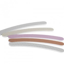 Pila unghii - beautyfor nail file garnet emery curved board with korean paper, duritate 150/220