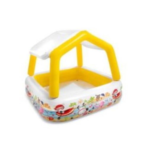 Piscina sun shade gonflabila pentru copii cu acoperis detasabil intex, 157x157x122 cm